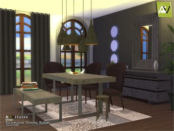 Richmond Dining Room - The Sims 4 Custom Content