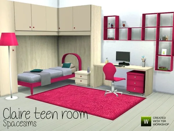 Claire teen room - The Sims 4 Custom Content