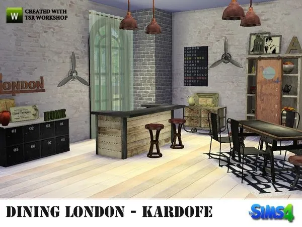 kardofe Dining London - The Sims 4 Custom Content