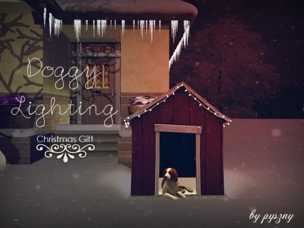 Doggy Lighting Christmas Gift Vol 1 - The Sims 3 Custom Content