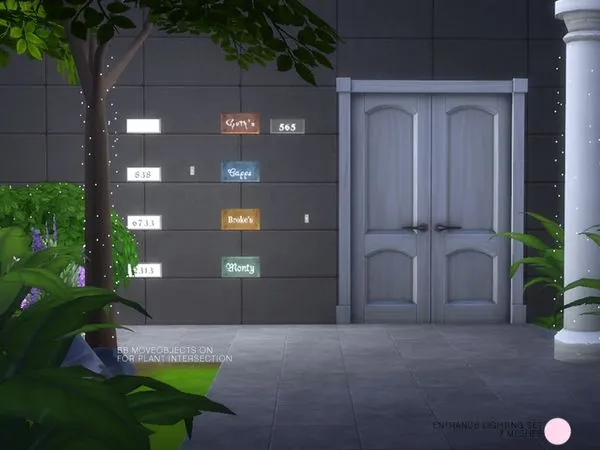 Entrance Lighting Set by thesimsresource - The Sims 4 Custom Content