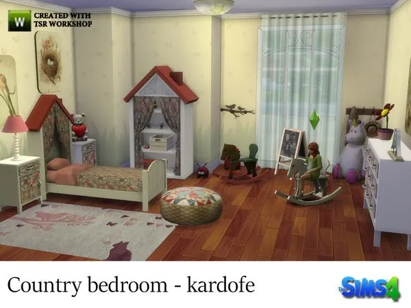 kardofe Country bedroom - The Sims 4 Custom Content
