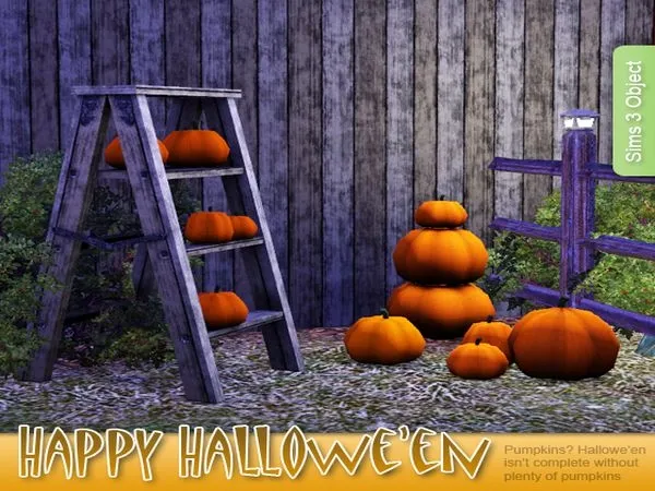 Happy Hallowe'en Pumpkin Garden - The Sims 3 Custom Content