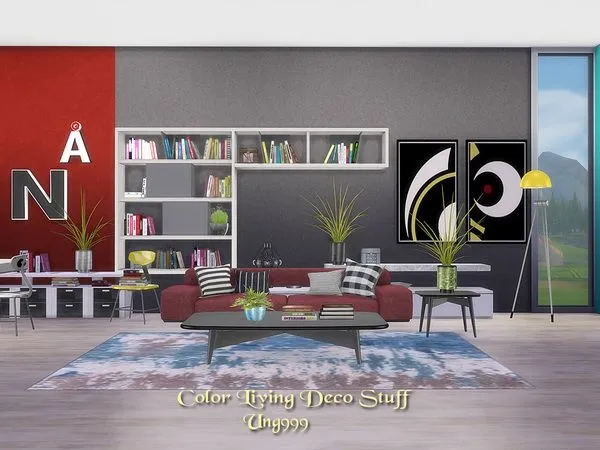 Color Living Decor Stuff by thesimsresource - The Sims 4 Custom Content