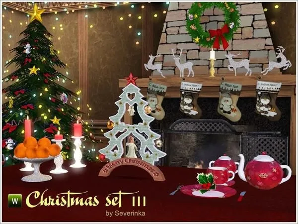 Christmas set III - The Sims 3 Custom Content