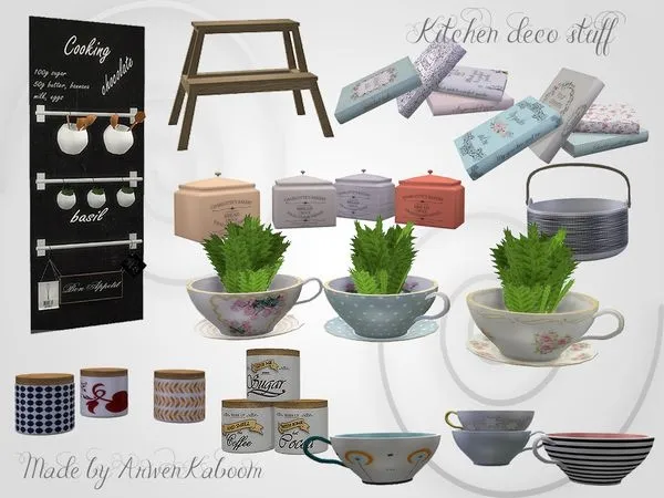 Kitchen Deco Stuff - The Sims 4 Custom Content