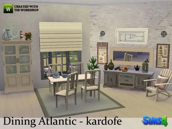kardofe Dining Atlantic - The Sims 4 Custom Content