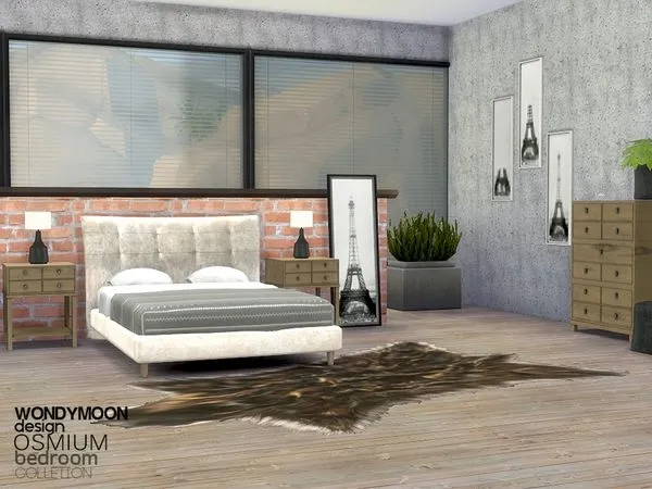 Osmium Bedroom - The Sims 4 Custom Content