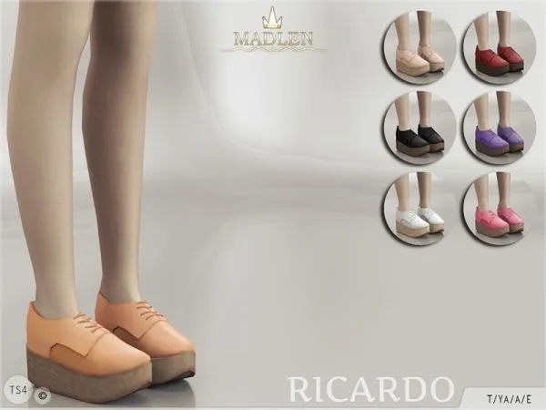 Madlen Ricardo Shoes - The Sims 4 Custom Content