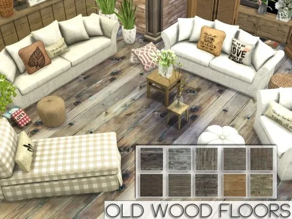 Old Wood Floors by gabi - The Sims 4 Custom Content