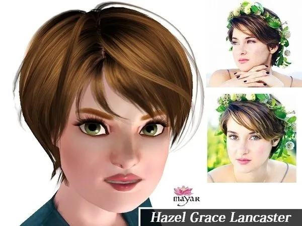 Hazel Grace Lancaster Sim - The Sims 3 Custom Content
