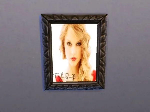 Quadro Taylor Swift - The Sims 4 Custom Content
