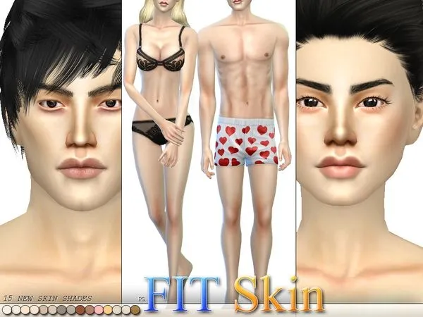 FIT Skin Overlay Asian - The Sims 4 Custom Content