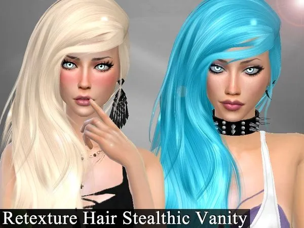 Retexture Hair Stealthic VanityNeed Mesh - The Sims 4 Custom Content