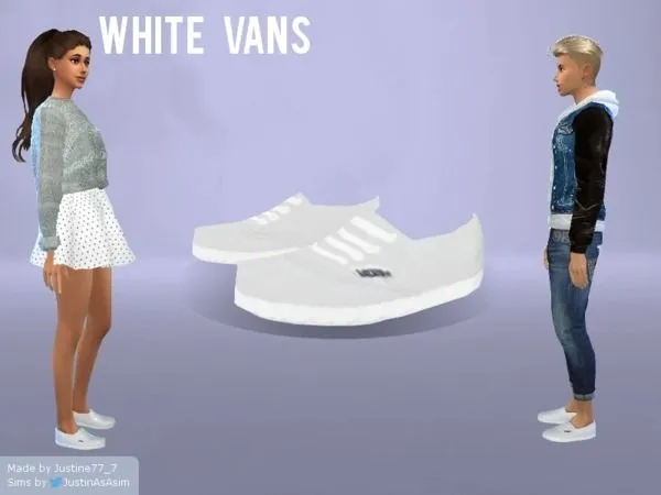 White Vans - The Sims 4 Custom Content