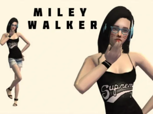 Miley Walker Sims 2 - The Sims 2 Custom Content