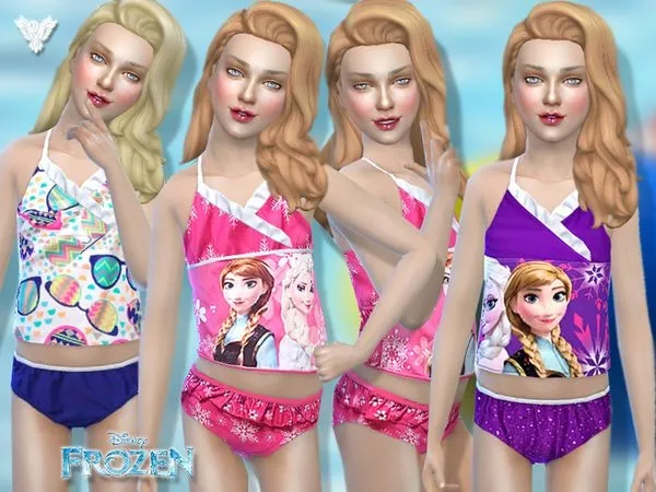 PZC Disney Frozen Swimsuit - The Sims 4 Custom Content