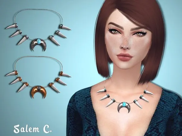 Fangs Necklace - The Sims 4 Custom Content