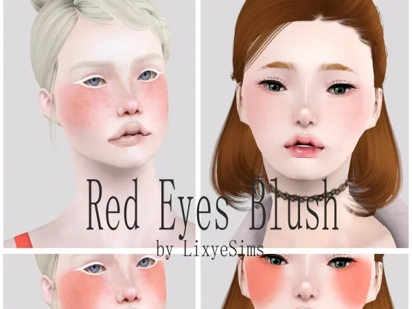 Red Eyes Blush - LixyeSims