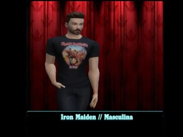 Iron Maiden Masculina - The Sims 4 Custom Content