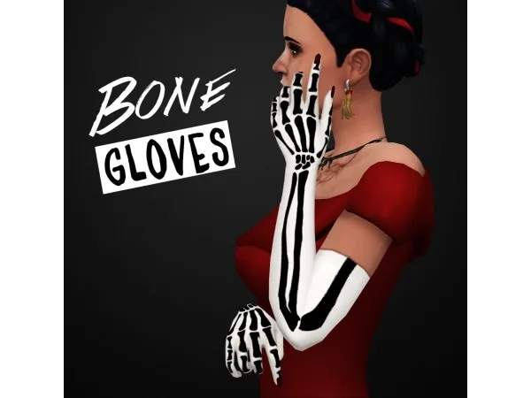 Maxis Match Luvas Bone - The Sims 4 Custom Content