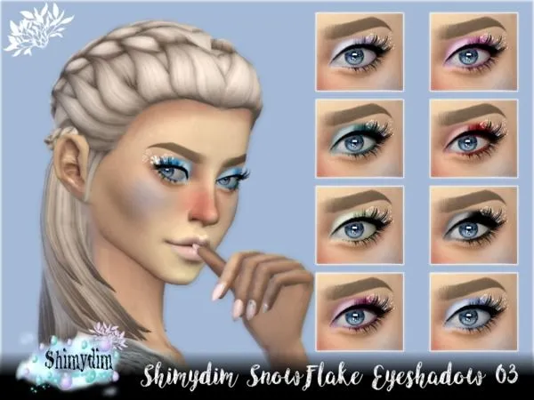 Shimydim Snowflake Eyeshadow 03 - The Sims 4 Custom Content