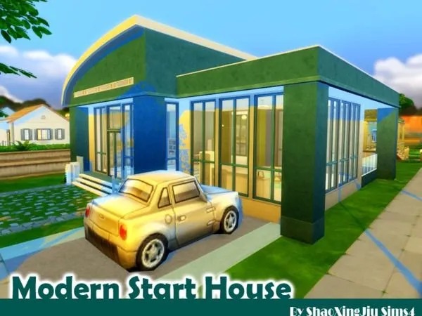 Maxis Match Modern Start House - The Sims 4 Custom Content