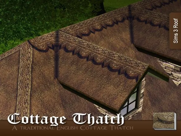 Cottage Thatch Roofing - The Sims 3 Custom Content