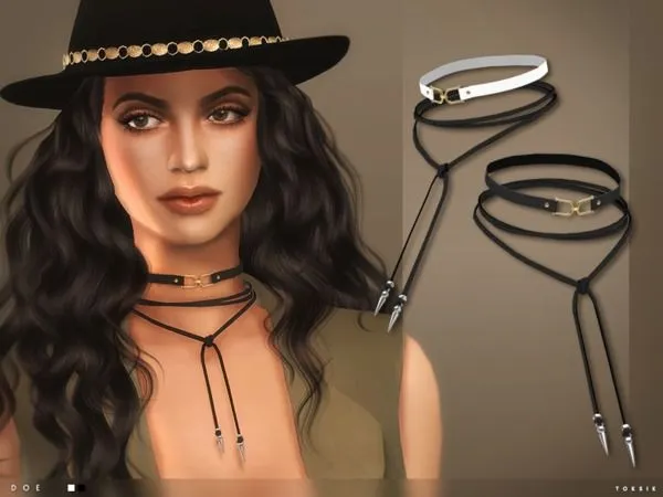 toksik Doe Chokers - The Sims 4 Custom Content