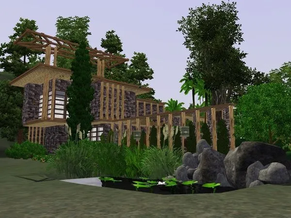 Modern tropical house - The Sims 3 Custom Content
