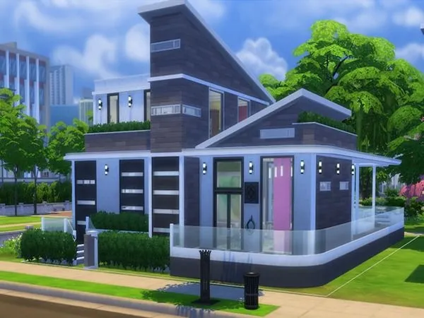 Maxis Match Candy Pop Modern House - The Sims 4 Custom Content