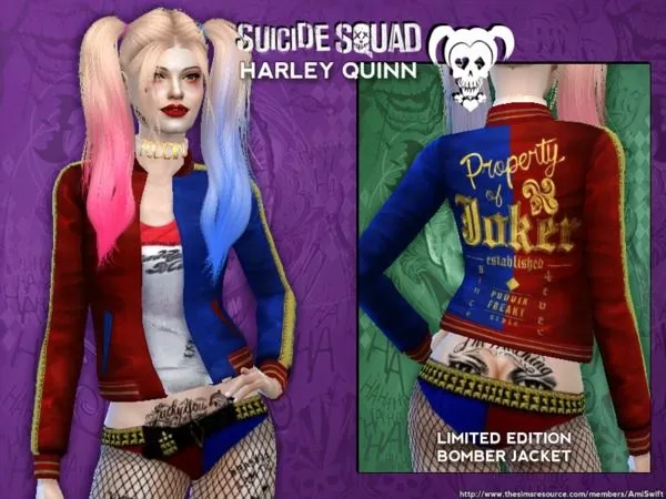 Suicide Squad's Harley Quinn Set - The Sims 4 Custom Content