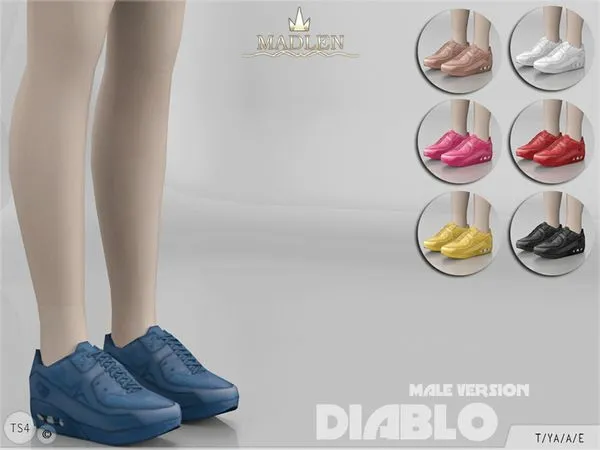Madlen Diablo Sneakers - The Sims 4 Custom Content
