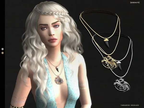 Targaryen Necklace - The Sims 4 Custom Content