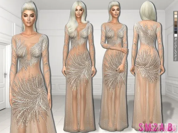 244 Nude prom dress - The Sims 4 Custom Content