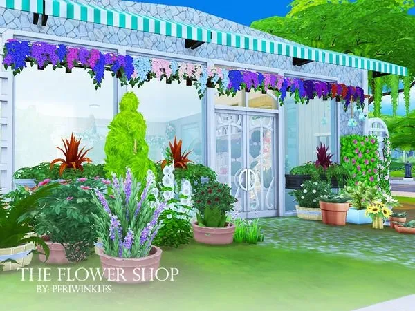 Maxis Match The Magnolia Flower Shop - The Sims 4 Custom Content