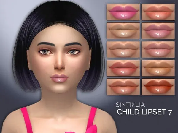 Sintiklia Child lipset 7 - The Sims 4 Custom Content