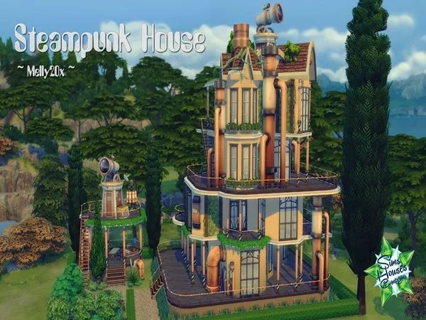 Maxis Match Steampunk House No - The Sims 4 Custom Content