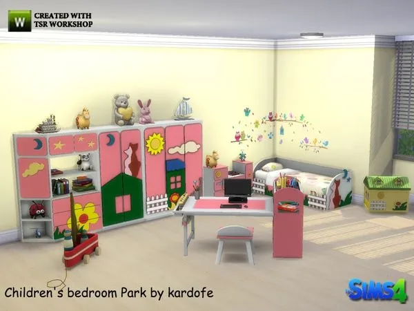 kardofe Children's bedroom park - The Sims 4 Custom Content