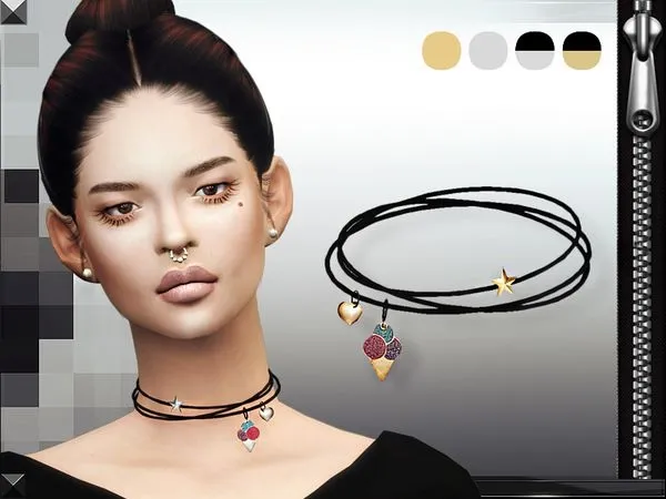 MFS Charms Necklace - The Sims 4 Custom Content