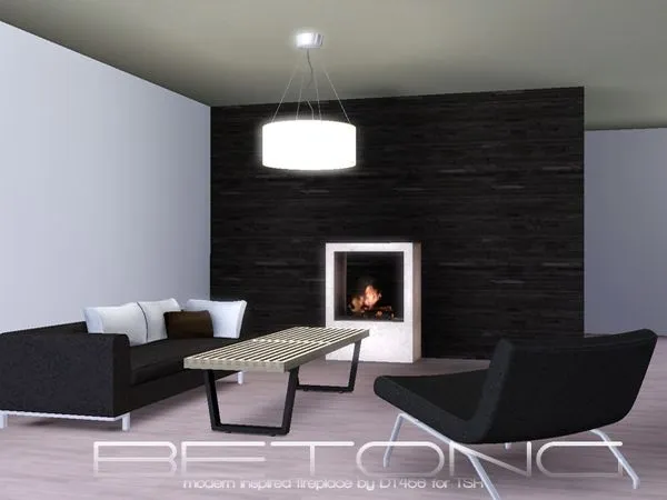 Betong Fireplace - The Sims 3 Custom Content