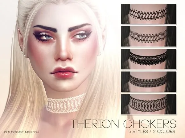 Therion Chokers - The Sims 4 Custom Content