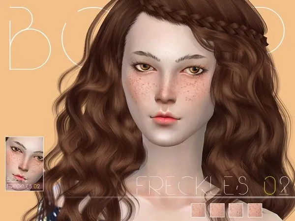 Bobur freckles 02 - The Sims 4 Custom Content