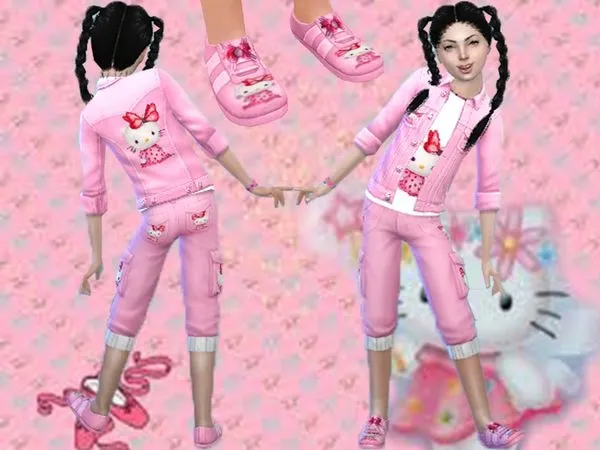 Hello Kitty Set - The Sims 4 Custom Content