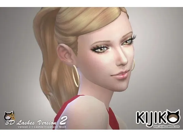 3D Lashes Version 2 - The Sims 4 Custom Content