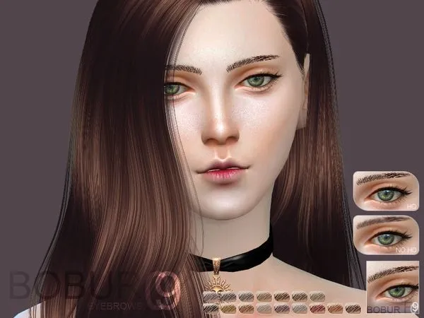 Bobur Eyebrows F09 - The Sims 4 Custom Content