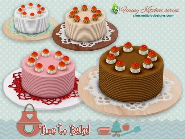 Funny kitchen Time to bake pie by thesimsresource - The Sims 4 Custom Content
