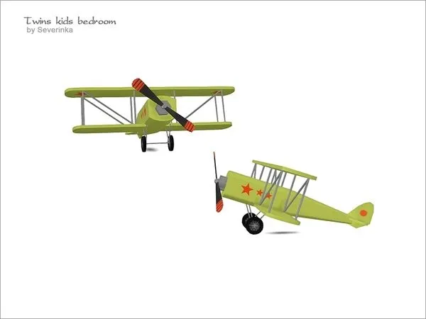 [Twins kidsroom] toy airplane v02 - The Sims 4 Custom Content