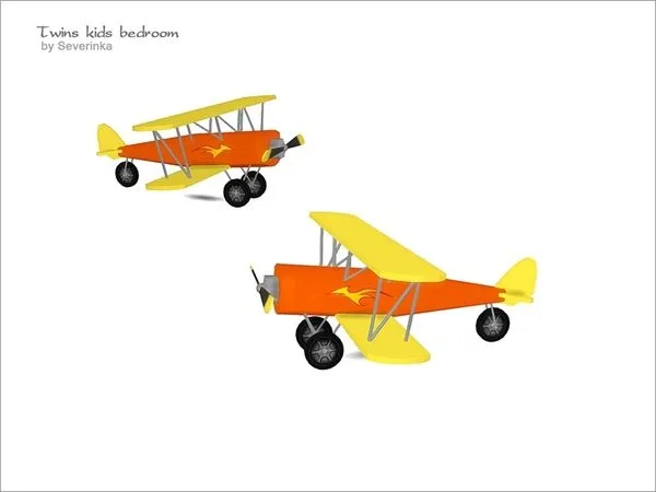 [Twins kidsroom] toy airplane v01 - The Sims 4 Custom Content