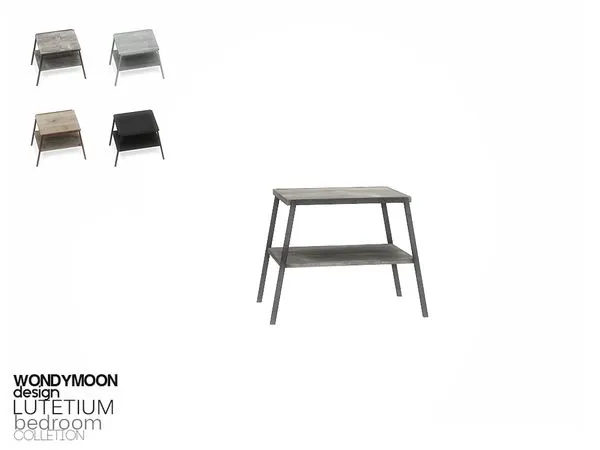 Lutetium Bedside Table I - The Sims 4 Custom Content